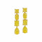 Alternate Chunky Drop Diamond Earrings - 1